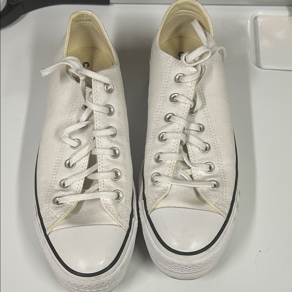 White Canvas Sneakers
